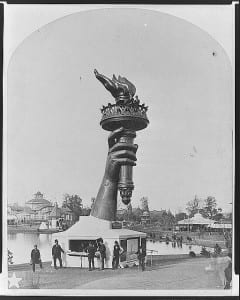 Statue of Liberty arm and torch (1876)