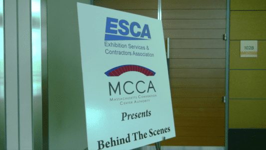 ESCA and MCCA funded the "Behind the Scenes" workshop at Boston Convention & Exhibition Center.