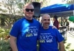Moody and Ham shaved their heads for charity.