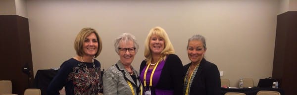 IAEE Vice President of Learning Experience Marsha Flanagan M.Ed; Taylored Alliances Founder Barbara Taylor Carpender, CMM, CHSC; showNets Vice President of Marketing Anne Marie Newman; showNets Senior Administrative Manager Debra Walker