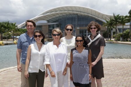 ECN Press Trip (left to right): John Anderson, contributing editor, Prevue; Christine Otsuka associate editor  and conference content manager, Meetings + Incentive Travel; Debi Landers, freelance travel writer; Elisa Fershtadt, Meet Puerto Rico; Zeenath Haniff, managing editor, Exhibit City News; Molly Brennan, contributing editor, Convene 