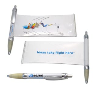 Pens are less than ordinary when personalized with company branding.