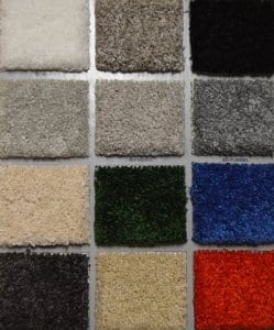 12 of 24 PET carpet colors