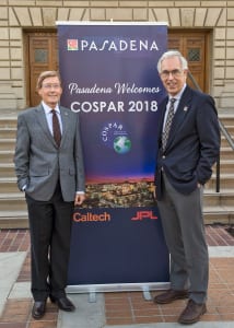 Gregg Vane of JPL and Thomas Prince of Caltech announced the chosen venue at a press conference. Photo Credit: Jamie Pham