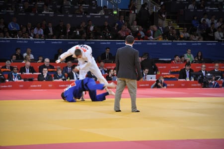 Martial arts competition at ExCeL London in 2012.