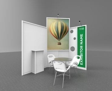 "Meeting pods" provide dynamic customized private space for Exhibitors and Hosted Buyers at ibtm america in 2015.