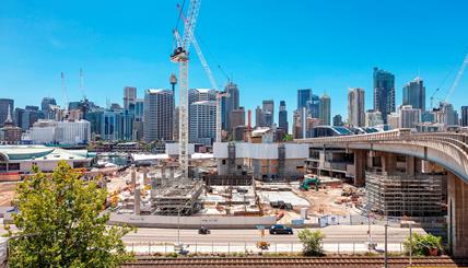 ICC Sydney construction site. Copyright DHL