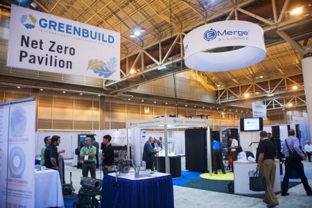 The Net Zero Pavilion at the Greenbuild Conference and Expo.