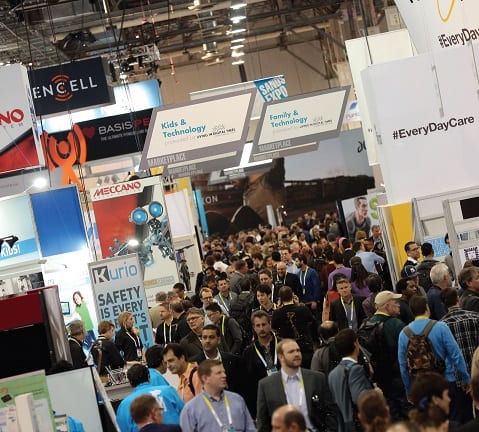 Sands Expo Center show floor during CES.