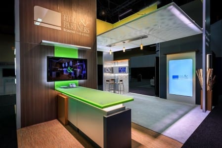 Hill & Partners celebrated its 20th anniversary with its EXHIBITORLIVE 2015 booth.
