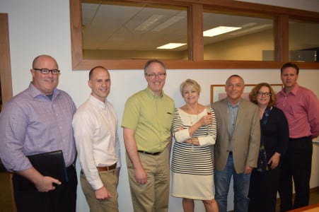 Photo credit (L to R): Rob Crain, Alliant Energy; Jamie Patrick, Madison Area Sports Commission; Mark Clear, City of Madison; Gregg Frank, Food Fight, Diane Morgenthaler, GMCVB; Mark Clarke, Alliant Energy Center. *All are members of the GMCVB Community Relations Committee