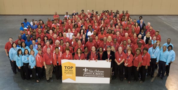 Employee feedback earns Ernest N. Morial Convention Center "Top Workplace" award.