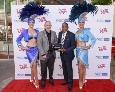 Weekly presents Chris Brown of NAB Show with the key to the Las Vegas Strip. 