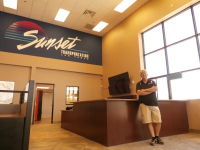 Dave Turner welcomes visitors to the new space. Photo credit: Kristan Obeng