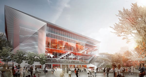 Planned 8,000-seat red carpet theatre, which will connect to ICC Sydney