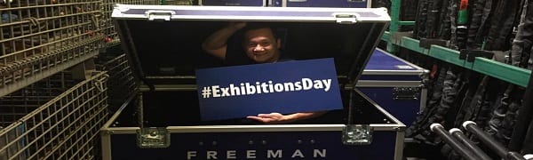 This Freeman employee demonstrated some "in the box" thinking to support Exhibitions Day.