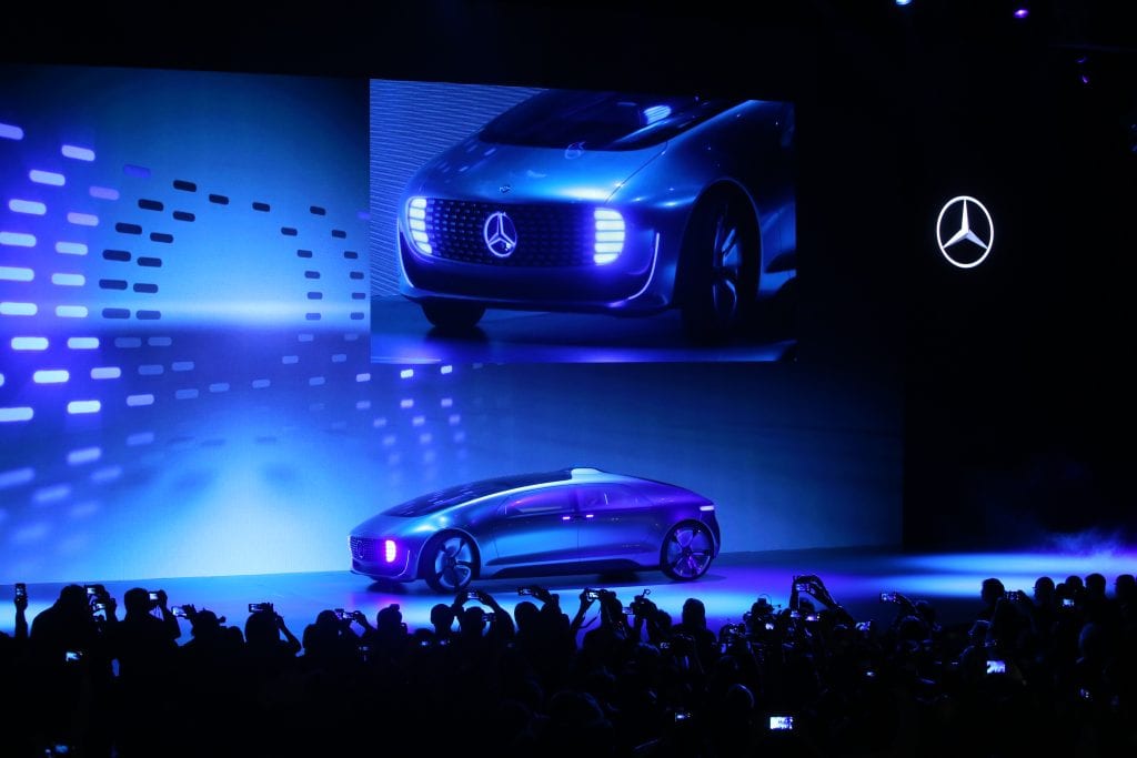 Mercedes Benz revealed its F 015 concept car revealed during its Keynote Address at CES 2015