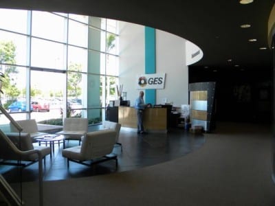 GES' facility in Las Angeles. 