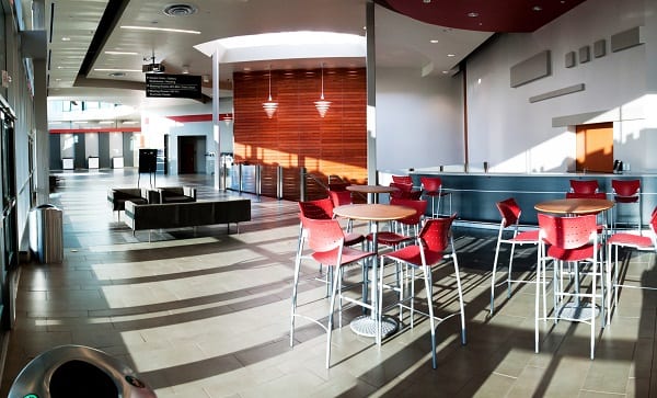Photo credit: Cincinnati USA CVB The South lobby of SCC.