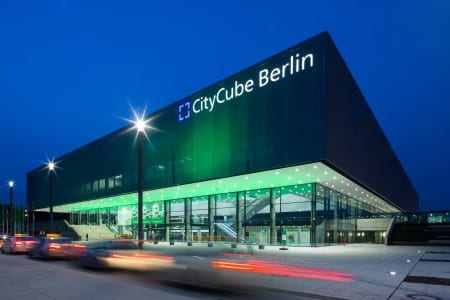 CityCube Berlin at night
