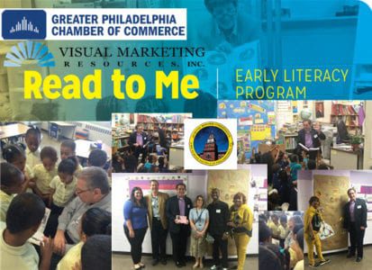Visual Marketing Resources Inc sponsors Read To Me event with the Greater Philadelphia Chamber of Commerce