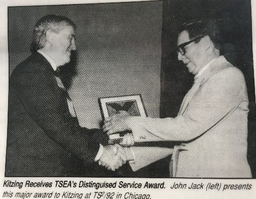 KITZING TSEA DISTINGUISHED SERVICE AWARD 1992