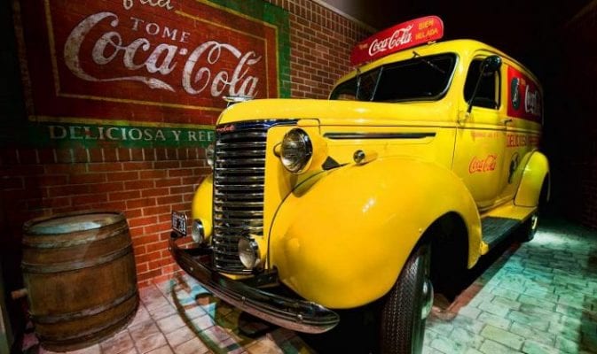 Atlanta World of Coca Cola Yellow Truck