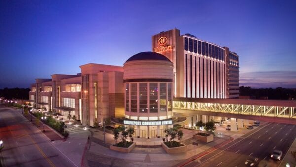 Shreveport Convention Center Exterior Night