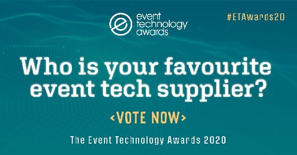 voting flyer for Event Tech Awards 2020