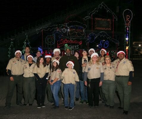 2019 Boy Scouts at Glittering Lights 