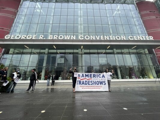 America Starts with Tradeshows - Houston pix from rally