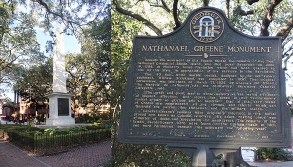 Nathanial-Greene-Monument-in-Johnson-Square