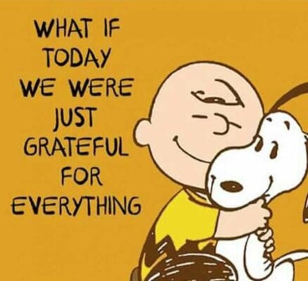 snoopy and charlie brown gratitude meme 600x550
