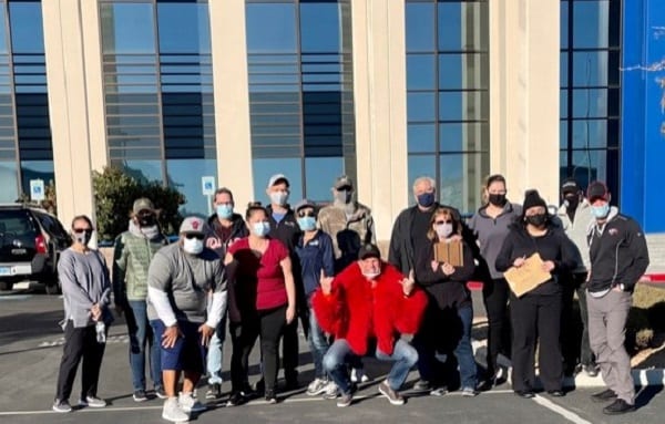 Food drive group shot