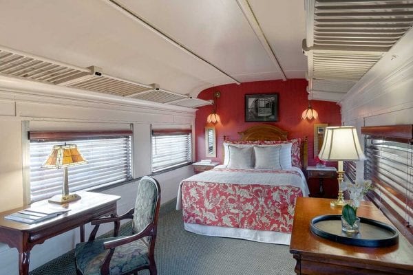 CHOO CHOO SLEEPER CAR pullman-train-car-red