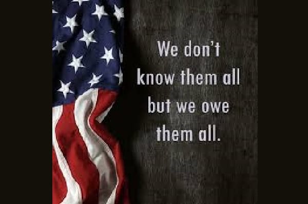 Memorial Day We Don't Know Them All but we owe them all 600x400