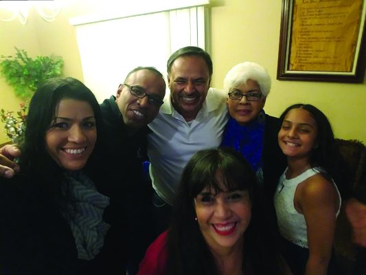 Hery Delgado with his family