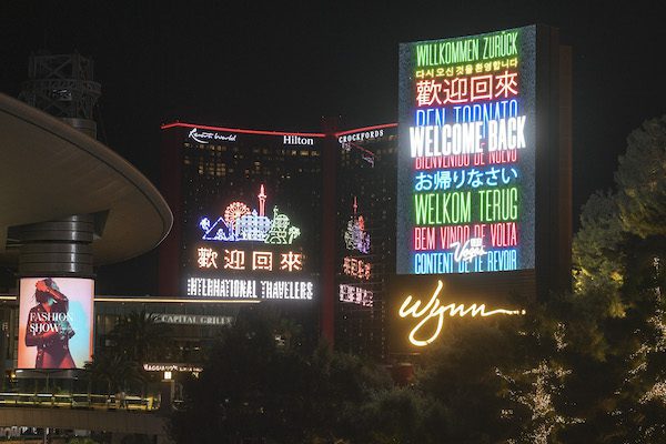 Marquees along the Las Vegas Strip