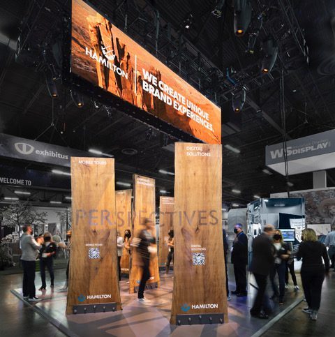 Hamilton Wow Booth at ExhibitorLive 2021