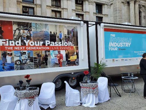 Invisible Industry mobile exhibit