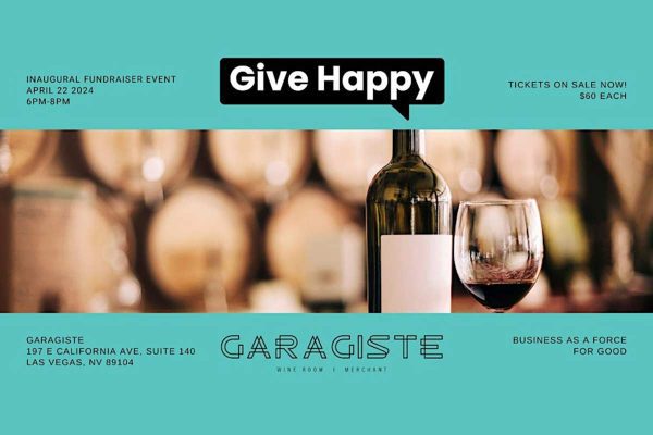 Give Happy Foundation Announces Inaugural Fundraising Event: Wine and Bites