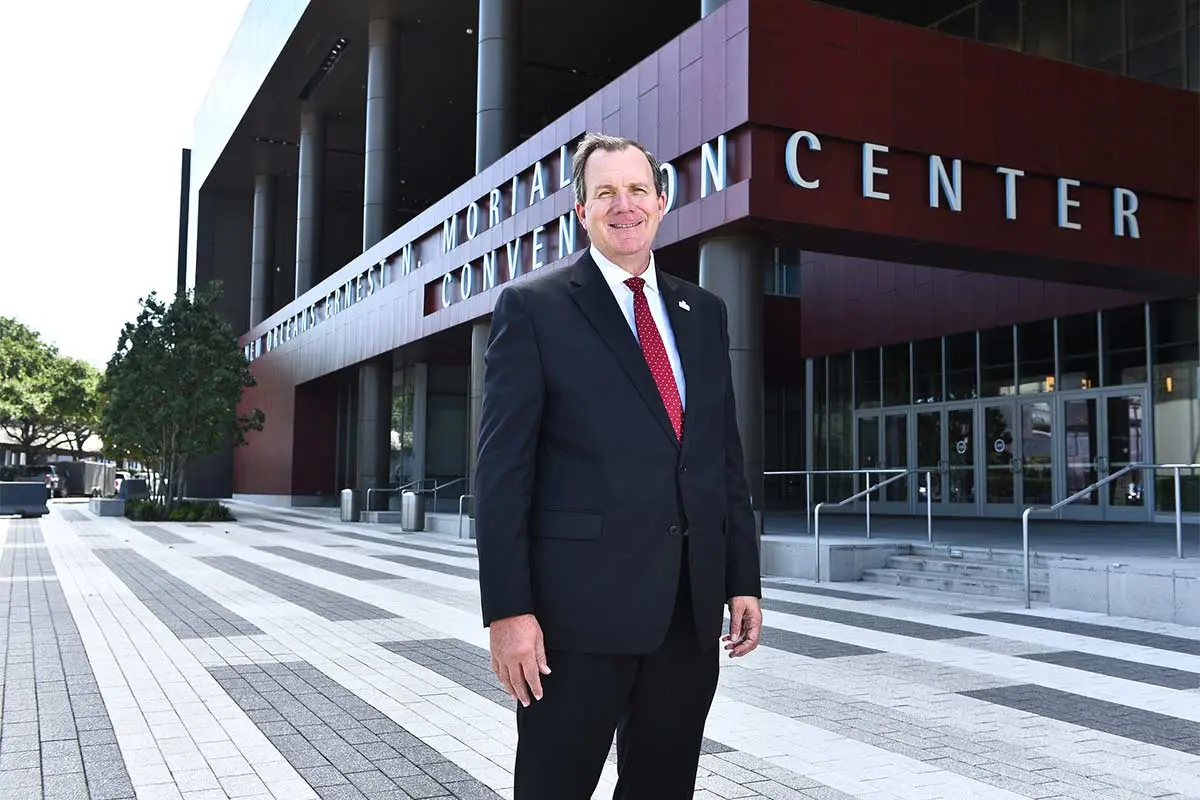 Image of Jim Cook from New Orleans. Image from the New Orleans convention center