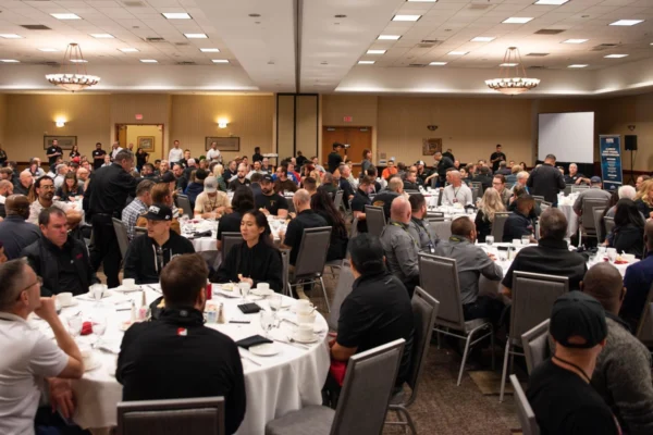 Attendees gather for a luncheon during the MPMC Media Trade Conference